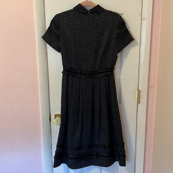 RAOUL navy tweed dress size 4 - Picture 2 of 6